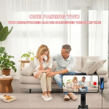 Wireless Lavalier Microphone for iPhone 15-16 - Professional USB Type-C Noise Reduction Mini Wireless Mic for Android Phone and Tablet & PC Tiktok YouTube Video Recording Vlog Interview Live Streaming