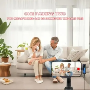 Wireless Lavalier Microphone for iPhone 15-16 - Professional USB Type-C Noise Reduction Mini Wireless Mic for Android Phone and Tablet & PC Tiktok YouTube Video Recording Vlog Interview Live Streaming