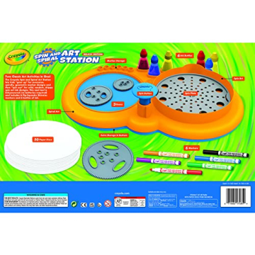 Crayola Spin & Spiral Art Station for Kids Ages 6-9