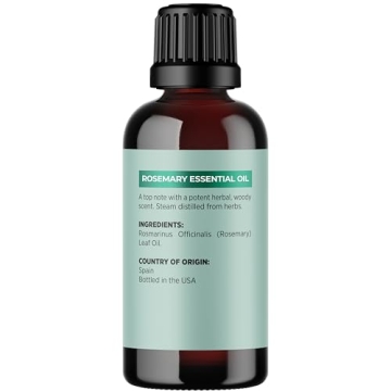 Pure Rosemary Essential Oil for Hair and Aromatherapy