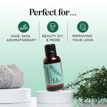 Pure Rosemary Essential Oil for Hair and Aromatherapy