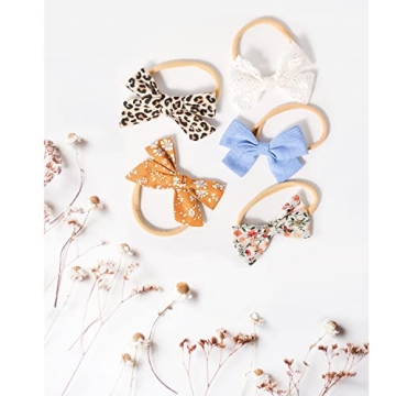 Handmade 21 PCS Baby Headbands and Bows Set