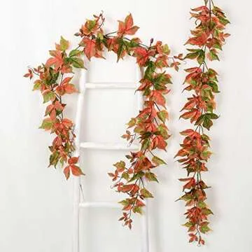 Lvydec Fall Maple Garland 6.5ft - Autumn Decor Set