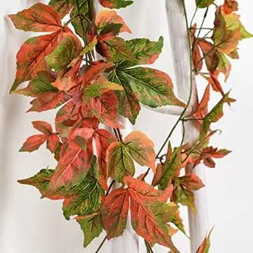 Lvydec Fall Maple Garland 6.5ft - Autumn Decor Set