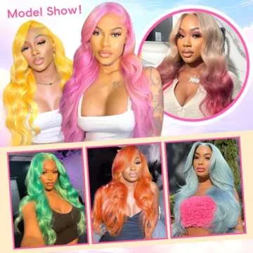 Cloudeer 613 13x6 Lace Front Wig Human Hair 28 Inch 200 Density Blonde Body Wave Lace Front Wigs Human Hair Blonde Wig Human Hair Lace Front Wigs HD Lace Frontal Wigs Human Hair Pre Plucked 613 Wig