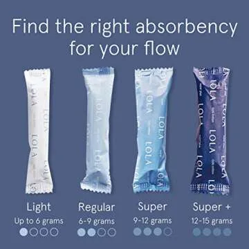 LOLA Organic Cotton Tampons - 60 Count for Comfortable Protection