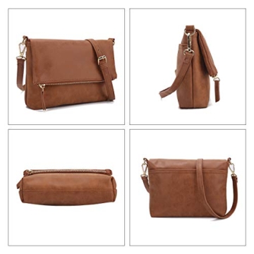 Gladdon Vegan PU Leather Adjustable Crossbody Bag Women