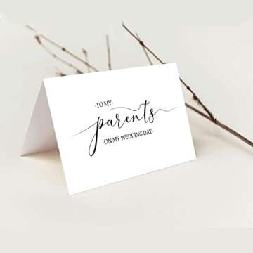 Wedding Thank You Card for Parents on My Wedding Day