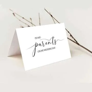 Wedding Thank You Card for Parents on My Wedding Day