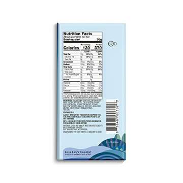 Lily's Chocolate Variety 6 Pack | Made with Stevia, No Added Sugar, Low- Carb, Keto Friendly | 6 Flavors, 1 Bar each | Sampler, Gift Set