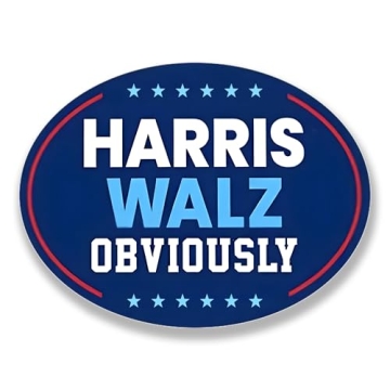 10 Pack Harris Walz 2024 Waterproof Bumper Stickers - Fade-Resistant Campaign Decals