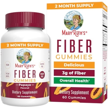 MaryRuth Organics Fiber Gummies for Adults | Prebiotic Fiber Supplement | Gut Health | Digestion Sup...