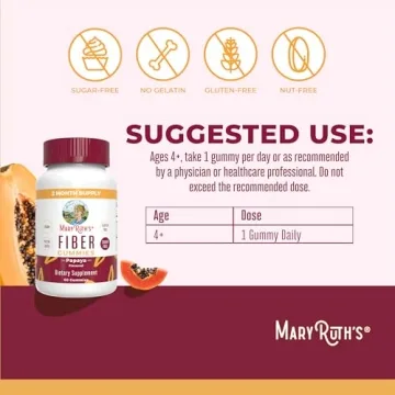 MaryRuth Fiber Gummies - Sugar Free & Vegan Daily Fiber