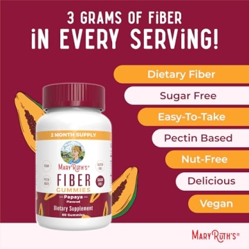 MaryRuth Fiber Gummies - Sugar Free & Vegan Daily Fiber
