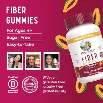 MaryRuth Fiber Gummies - Sugar Free & Vegan Daily Fiber