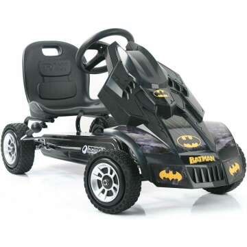 Hauck Batmobile Pedal Go Kart, Superhero Ride-On Batman Vehicle, Kids 4 and Older, Peddle & Patrol t...