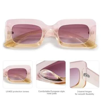 Stylish SOJOS Retro 90s Sunglasses for Fashion Lovers