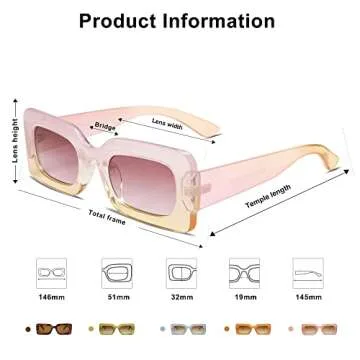 Stylish SOJOS Retro 90s Sunglasses for Fashion Lovers