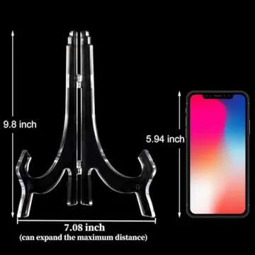 Clear Acrylic Easels - Display Stands for Photos & Art