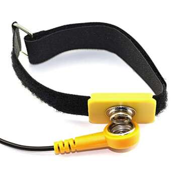 Tegg Adjustable Anti Static ESD Wrist Strap with Grounding Wire and Clip