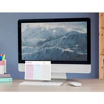 Large Work Home to Do List Sticky Notes, 8x6 inches by DAILY RITMO (Pastel)