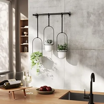 Umbra Triflora Hanging Planter Set for Indoor Gardening