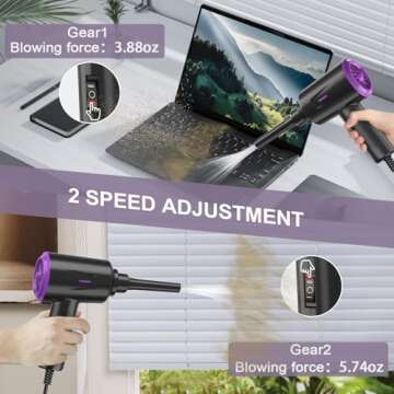 Meudeen Air Duster - High Power Cleaning Tool for Electronics