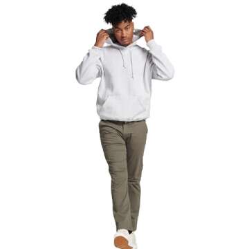 Russell Athletic Men's Dri Power Hooded Pullover Sweatshirt, Ash, X-Large