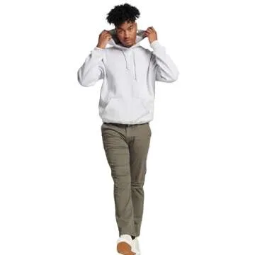 Russell Athletic Men's Dri Power Hooded Pullover Sweatshirt, Ash, X-Large