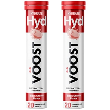 Voost, Hydration, Electrolyte and Hydration Tablet, B Vitamins, Daily Vitamin Supplement, Effervesce...