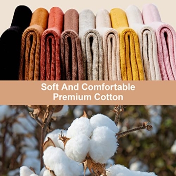 Comfortable J-BOX Women’s Cotton Crew Socks - All Seasons