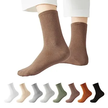 Comfortable J-BOX Women’s Cotton Crew Socks - All Seasons