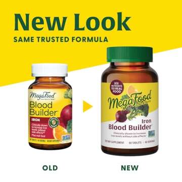 MegaFood Blood Builder - Iron Supplement Clinically Shown to Increase Iron Levels without Side Effec...