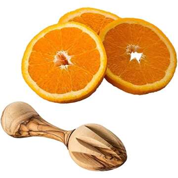 Handcrafted OLIVE WOOD Lemon SQUEEZER and Orange Juice REAMER – Artisan Citrus Juicer from Bethleh...