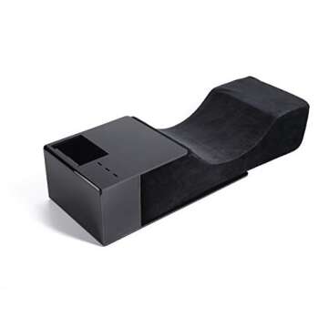 Beauty Lash Pillow for Lash Extension, Comfortable Memory Foam Eyelash Pillow Grafting Salon, Cervical Pillows Support for Protecting The Neck with Black Velvet Pillow case