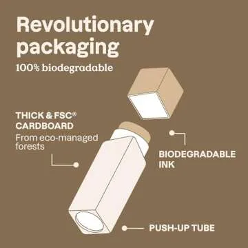 ATTITUDE Oceanly Light Coverage Foundation Stick, Titanium Dioxide-Free, EWG Verified, Plastic-Free, Vegan & Cruelty-free Makeup, Dune, 0.42 Ounces