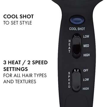 Hot Tools Pro Artist Turbo Hair Dryer - Lightweight & Versatile