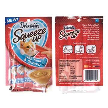 Squeeze Up Variety Cat Treats Bundle - 6 Pouches