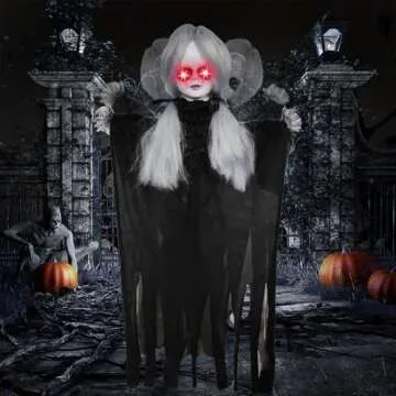 Spook Up Halloween with YOKUJITU Hanging Demon Girl Decoration