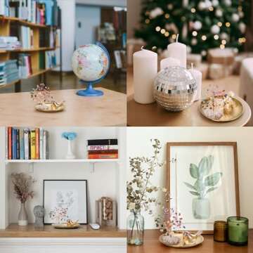 ZenBless 7 Chakra Crystal Tree Crystals Bird Statues Set, Money Tree Chakra Decor Tray and Gold Small Birds Figurines Yoga Meditation Zen Spiritual Room Home Shelf Decor Feng Shui Wealth and Luck