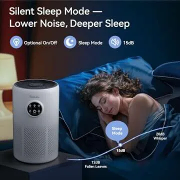 Tailulu D10 HEPA Air Purifier for Homes Up to 1360 ft²