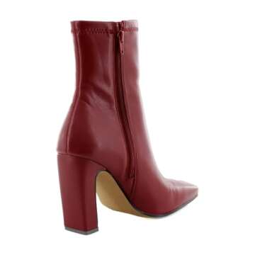 Steve Madden Women's Vinka Ankle Boot, Dark Red, 7.5