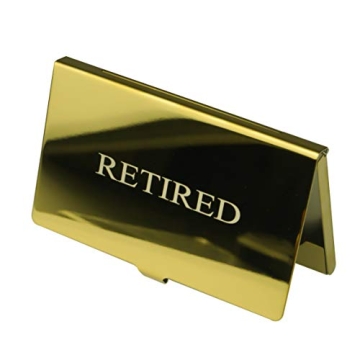 Funny Retirement Business Cards with Case