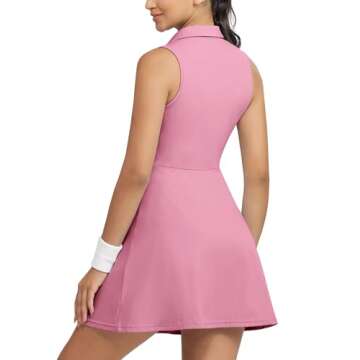 Fengbay Women's Tennis Dress with 4 Pockets & Shorts