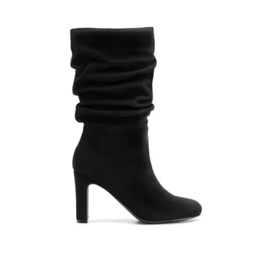 DREAM PAIRS Stylish Slouch Boots for Women Mid Calf