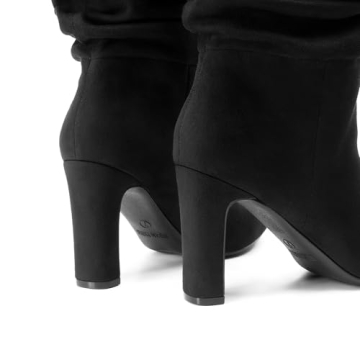 DREAM PAIRS Stylish Slouch Boots for Women Mid Calf