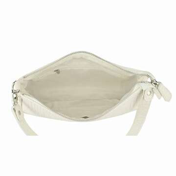 Jiaruo Retro Classic Clutch Small Shoulder bag Tote HandBag for Women (Beige)