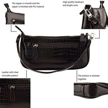 Jiaruo Retro Classic Clutch - Elegant HandBag for Women