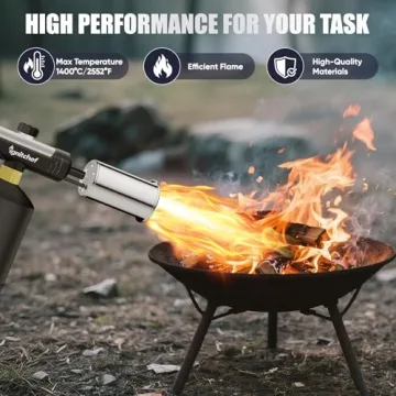 IgnitChef Propane Torch Head - Culinary & Grilling Blow Torch