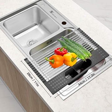SISFORCE Roll Up Dish Drying Rack Multi-Function Kitchen Essential